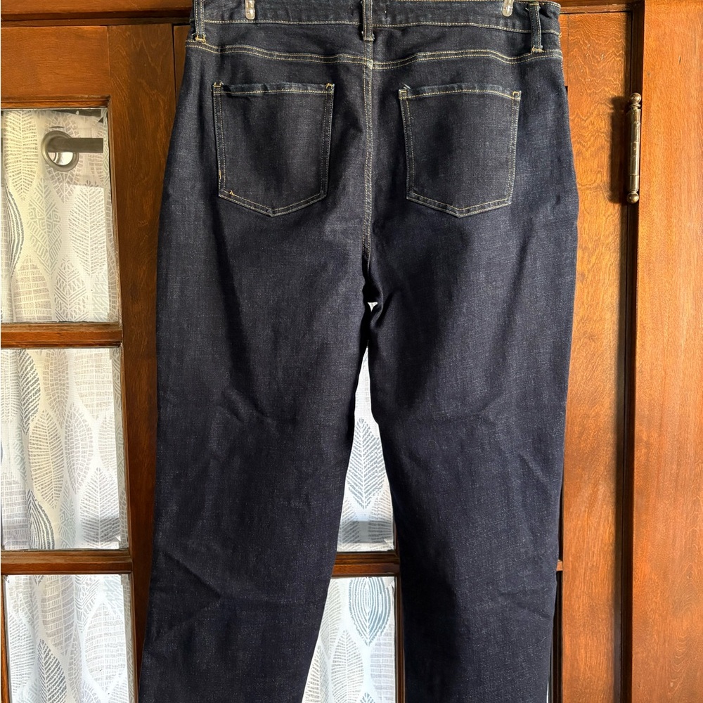 Oliver Logan Aberdeen Wide Leg Cropped Timbers Dark Wash - Picture 11 of 15